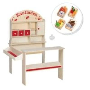 roba Kaufmannsladen Verkaufsstand mit Zubehör H 113 x B 81 x T 75 cm,