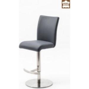 MCA Barhocker Arco IIII XXL - Echtleder Grau