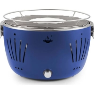 Plus  El Fuego Tulsa USB-Tisch-Holzkohlegrill inkl. Tragetasche, blau