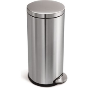 Plus  SimpleHuman CW1810 Treteimer gebürsteter Edelstahl 30 Liter