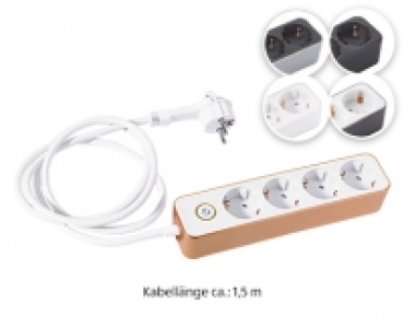 EASY HOME®Design Steckdosenleiste, 4-fach 4.99 €