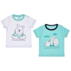 Winnie the Pooh Baby Shirt - Jungen: weiß türkis Gr. 68/74