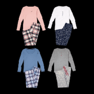 Aldi Nord Queentex Flanell-Pyjama