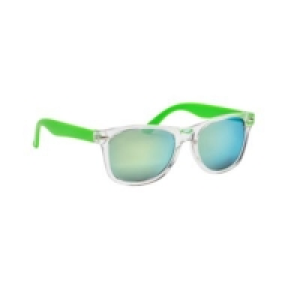 Visiosan Sonnenbrille für Kinder transparent, Bügel grün, Gläser blau-