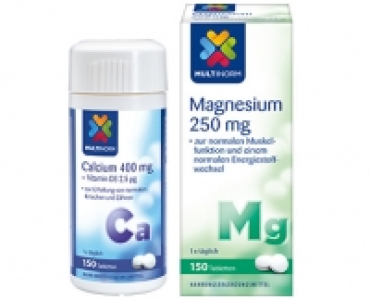 MULTINORM Magnesium 250 mg² oder Calcium 400 mg + Vitamin D3, 2,5 g² 2.99 €
