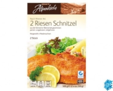 HERZHAFTE Alpenküche 2 Riesen-Schnitzel 2.79 €