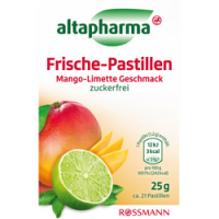 Rossmann Altapharma Frische-Pastillen Mango-Limette Geschmack
