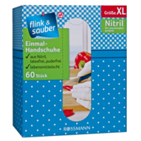 Rossmann Flink & Sauber Einmal Handschuhe Gr. XL