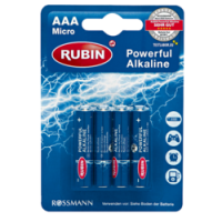 Rossmann Rubin Powerful Alkaline Batterie AAA