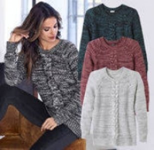 Damen-Pullover mit Zopfmuster 7.99 €