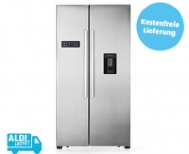 MEDION®MD 37250 Side-by-Side Kühl- und Gefrierschrank mit Wasserspende