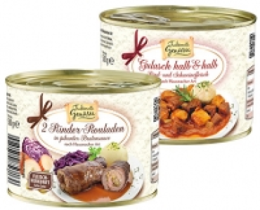 Traditionelle Genüsse Fleischgericht in der Dose 2.99 €