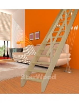 Raumspartreppe »Korfu«, offene Stufen, gerade, Holzgeländer rechts 379.99 €