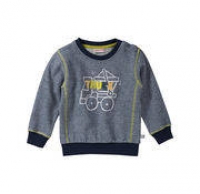 NKD  Baby-Jungen-Sweatshirt mit Fahrzeug-Frontaufdruck