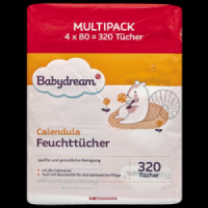 Rossmann Babydream Calendula Feuchttücher 4y80 Stück