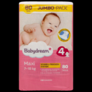 Babydream Windeln Jumbo-Pack Maxi Größe 4, 7-18 kg