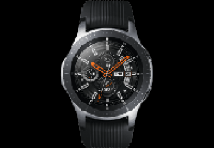 SAMSUNG Galaxy Watch 46mm Bluetooth Smartwatch Edelstahl, Silikon, S,