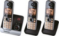 Euronics Panasonic KX-TG6723GB Schnurlostelefon mit Anrufbeantworter schwarz