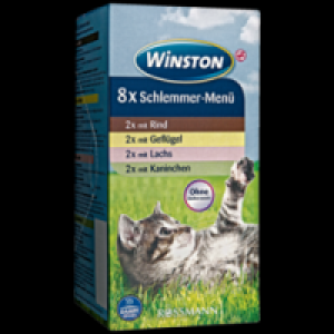 Rossmann Winston Schlemmer-Menü mit Rind, Geflügel, Lachs < Kaninchen Multipack