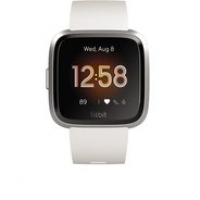 Euronics Fitbit Versa Lite Smartwatch white/silver aluminum (Jetzt vorbestellen! Ersch