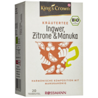 Rossmann Kings Crown Bio-Kräutertee Ingwer, Zitrone < Manuka