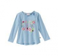 NKD  Baby-Mädchen-Shirt mit Blumen-Frontaufdruck