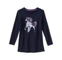 NKD  Mädchen-Shirt mit Pferd aus Wendepailletten