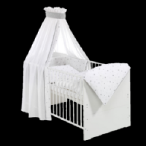 Komplettbett Classic-Line weiß, Sternchen grau 139.00 €