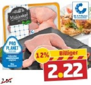 MÜHLENHOF Frische Hähnchen-Schenkel 2.22 €