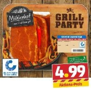 MÜHLENHOF GRILL-PARTY Frisches Schweine-Nackensteak