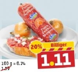 TIMMENDORFER Puten-Zwiebel-Mettwurst 1.11 €