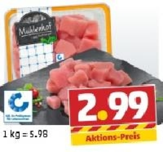 MÜHLENHOF Frisches Puten-Gulasch 2.99 €