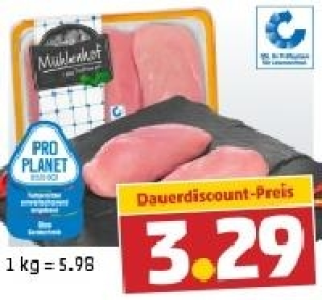 MÜHLENHOF Frisches Hähnchen-Brustfilet 3.29 €