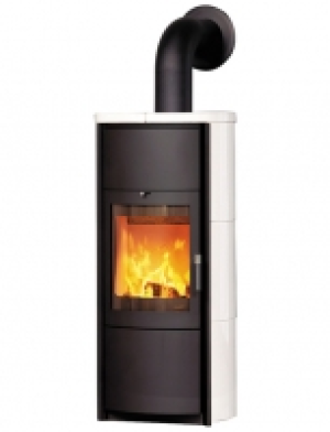 Kaminofen »Keno ECOplus creme-weiß«, Kachel, 5 kW, Dauerbrand