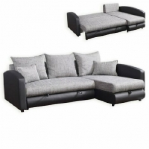 Ecksofa - schwarz-grau - mit Liegefunktion 729.99&nbsp;&euro;