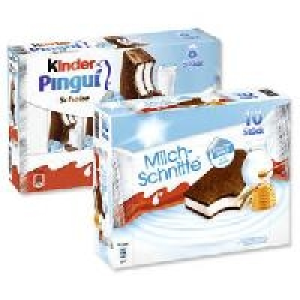 Milch-Schnitte oder kinder Pingui 1.75 €