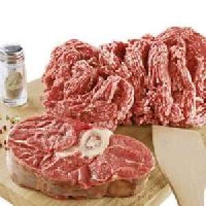 Frisches Rinderhackfleisch oder Rinderbeinscheibe 4.99 €