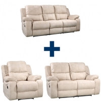 Roller  Set ROSA - 2 Sofas mit Sessel - mit Relaxfunktion