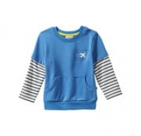 NKD  Baby-Jungen-Sweatshirt mit Kontrast-Ärmeln
