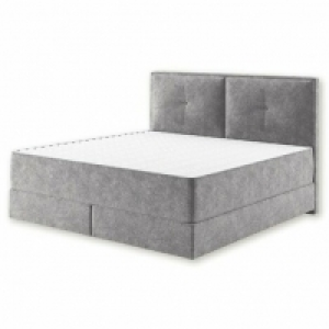 Roller  Boxspringbett ISTANBUL - grau - H2 - 180x200 cm