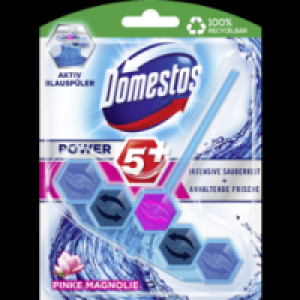 Rossmann Domestos WC-Stein Power 5+ Aktiv Blauspüler Pinke Magnolie