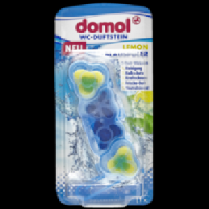 Domol WC-Duftstein Lemon + Blauspüler