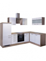 Hagebau  Winkel-Küchenzeile mit E-Geräten »Florenz«, Breite 280 x 160 cm