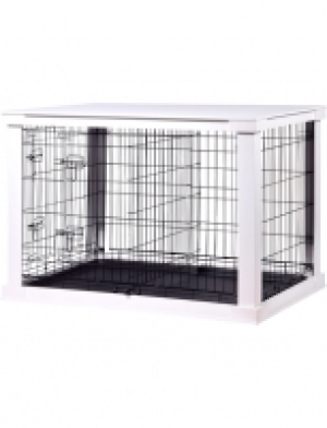 Hunde-Gitterbox »Gr. L«, BxLxH: 73x110x76 cm, weiß