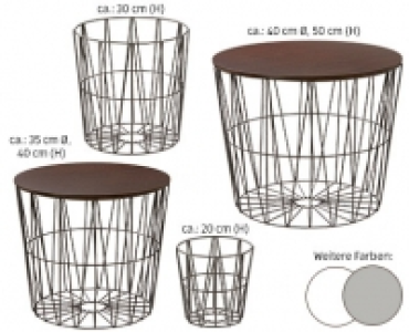 Aldi Süd  LIVING STYLE 4 Design-Drahtkörbe