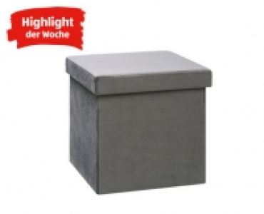 LIVING STYLE Sitzbox in Samtoptik