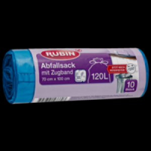 Rubin Abfallsack mit Zugband 120 l