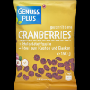 Genuss Plus geschnittene Cranberries