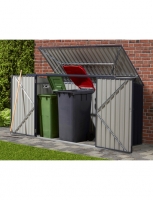 Hagebau  Mülltonnenbox »Polly C«, für 3x240 l aus Metall, BxTxH: 235x100x131 cm