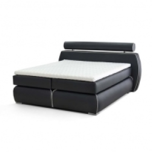 Roller  Boxspringbett CANNES - schwarz - Kaltschaumtopper - 180x200 cm - H3